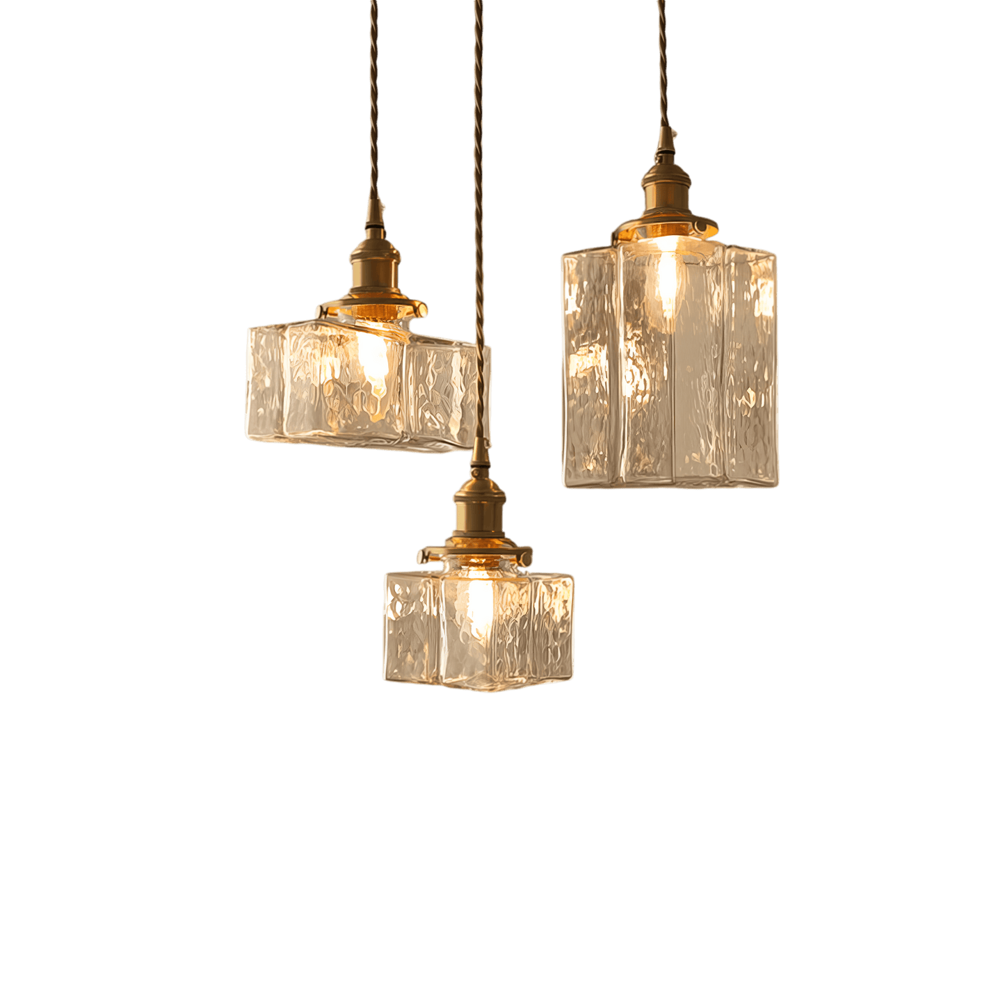 Elegant Retro Glas Hængelampe - 3 Størrelser