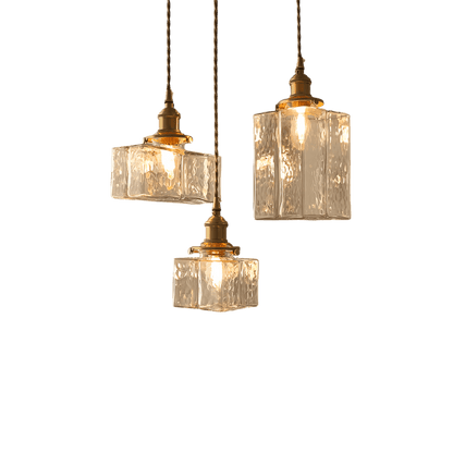 Elegant Retro Glas Hængelampe - 3 Størrelser