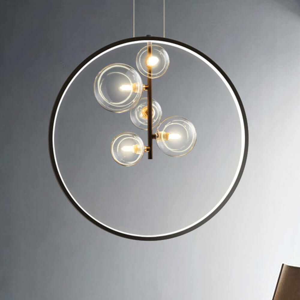 Moderne Bobleglas Pendellampe