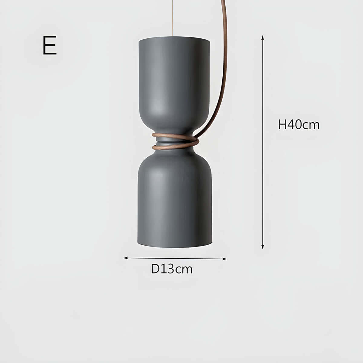 Geometrisk Pendellampe i Sort, Hvid & Grå