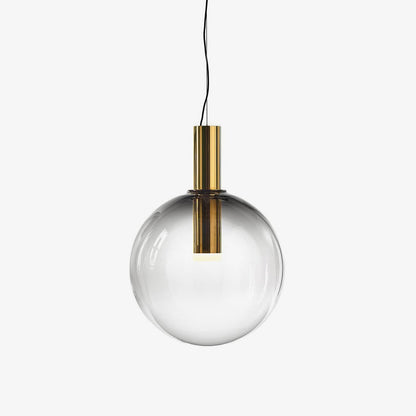 Elegant Pendel Lampe i Glas & Metal - Isabel