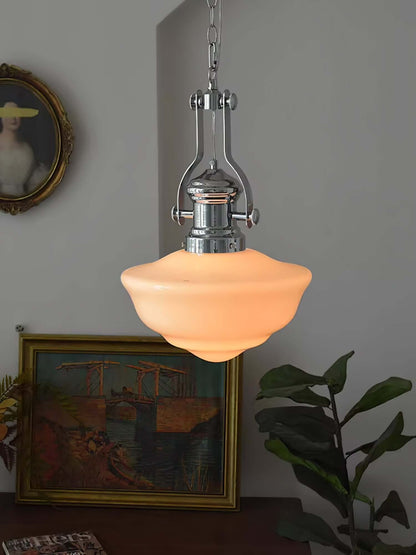 Elegant Skolehus Pendellampe - 30cm Glas
