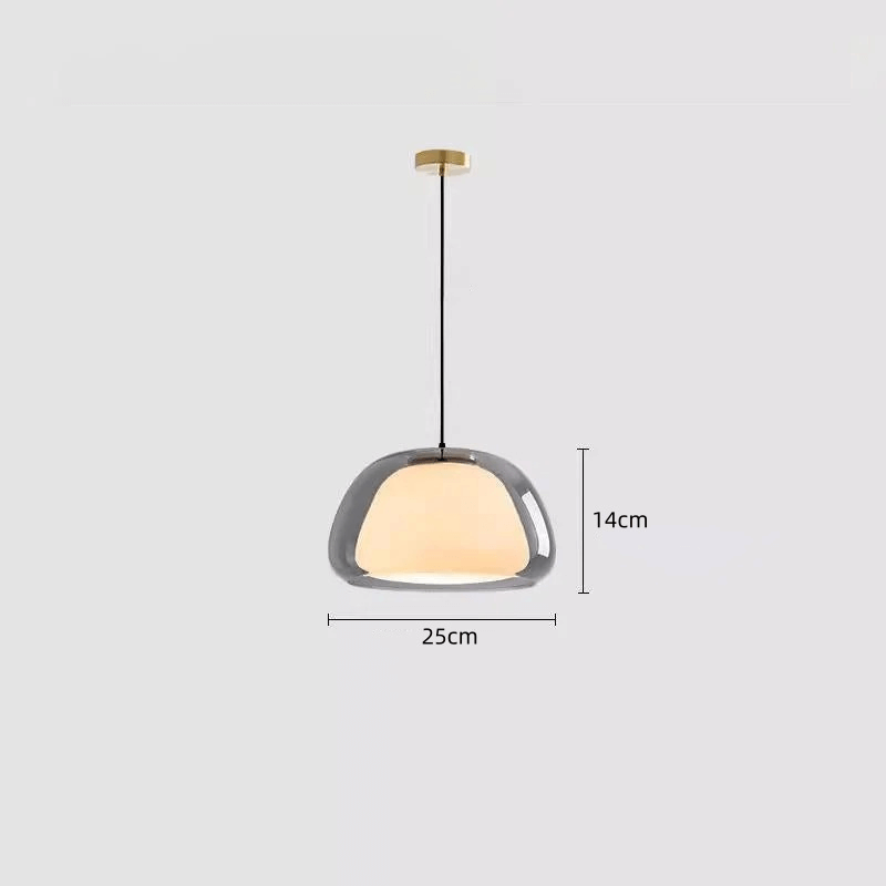 Elegant Jelly Pendellampe i Mælkeglas