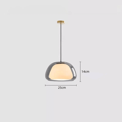 Elegant Jelly Pendellampe i Mælkeglas