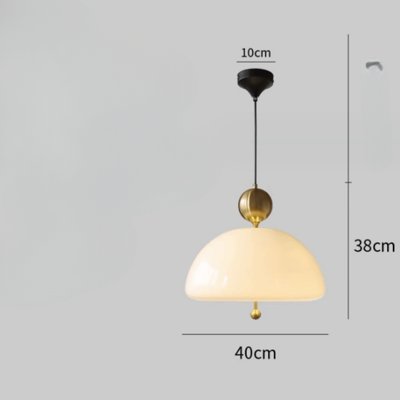 Retro Glas Pendellampe - Dia 40cm