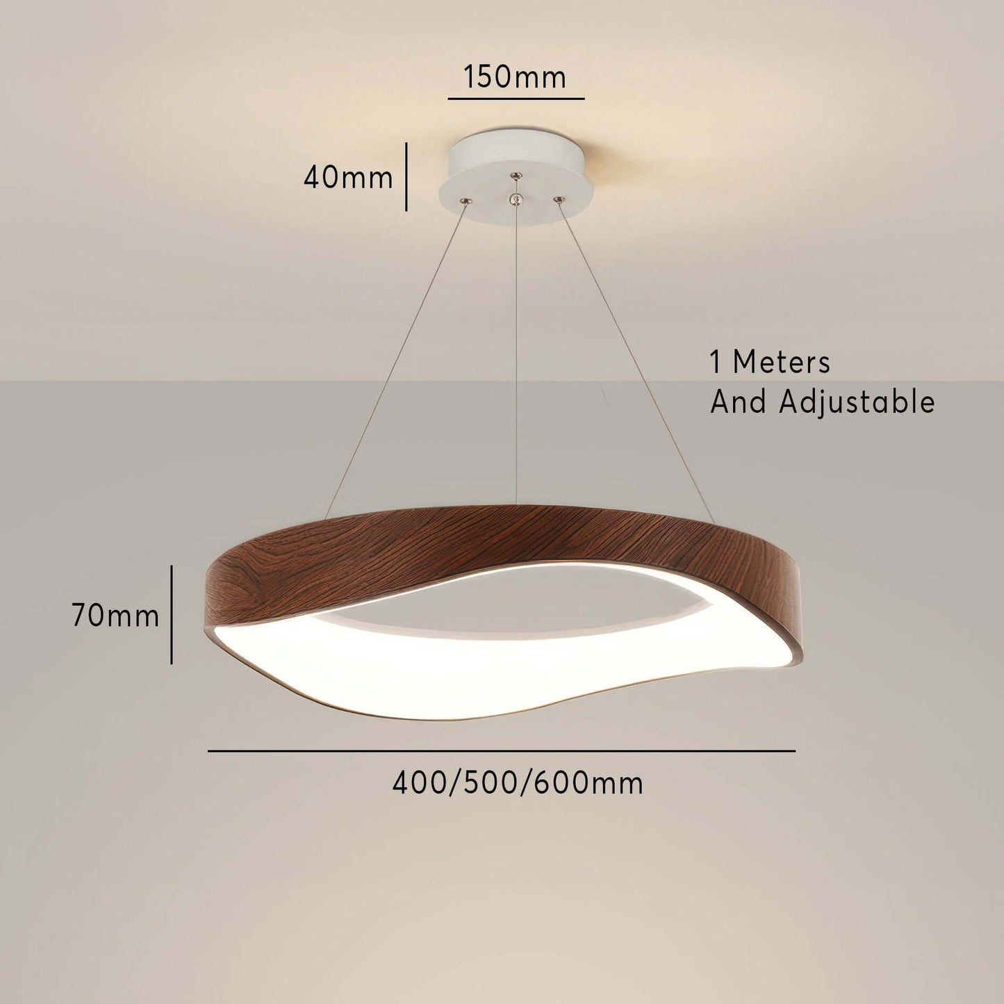 Moderne Rund LED Pendellampe - Indendørs Belysning