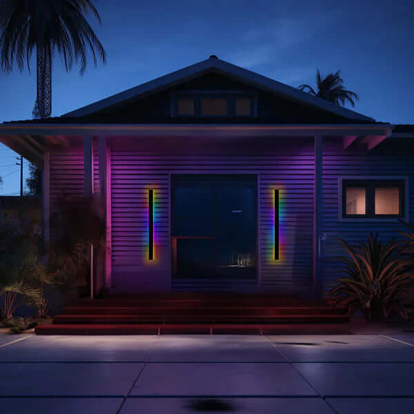 Moderne LED-væglampe i metal og akryl