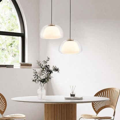 Elegant Jelly Pendellampe i Mælkeglas