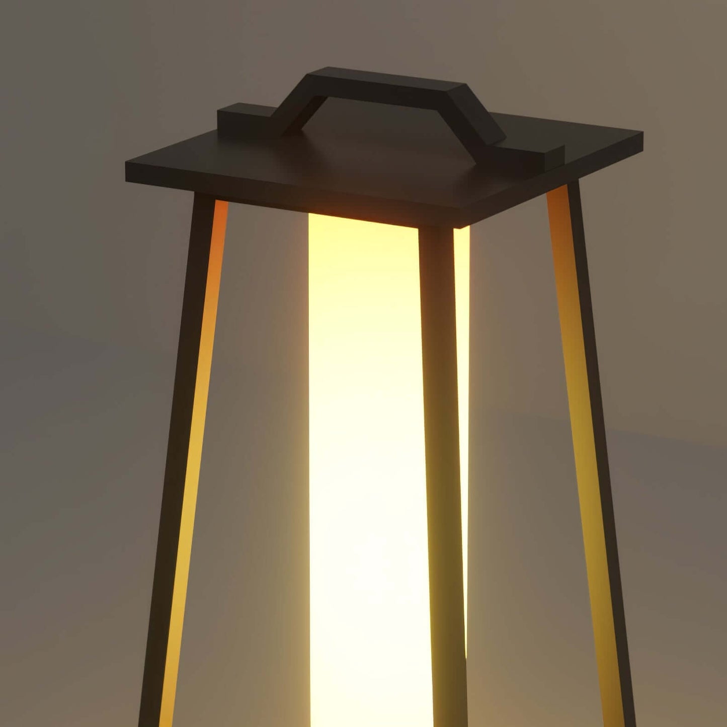 Bærbar Udendørs LED Lampe i Rustfrit Stål