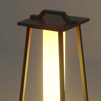 Bærbar Udendørs LED Lampe i Rustfrit Stål