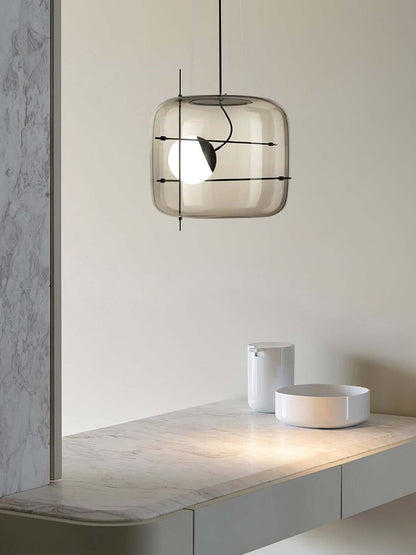 Elegant Glas Pendellampe - 30cm