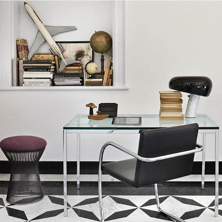 Elegant Marmor Bordlampe 28/40cm