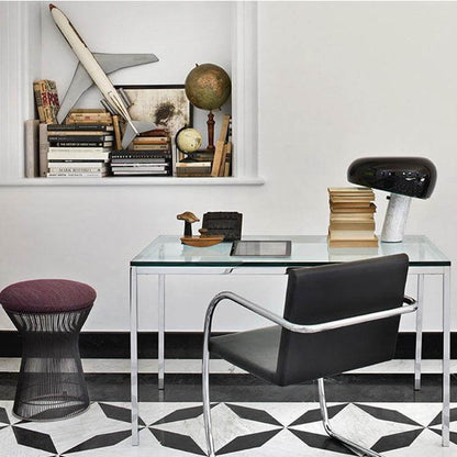 Elegant Marmor Bordlampe 28/40cm