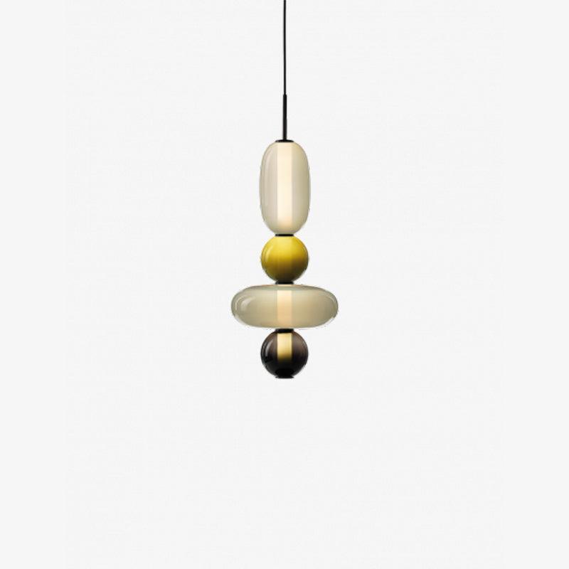 Farverig Glas Pendel - Moderne Designlampe
