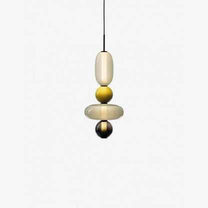 Farverig Glas Pendel - Moderne Designlampe