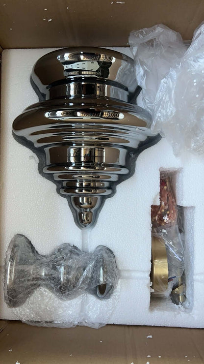 Elegant Pendel i Gråt Glas med Stjernehimmeleffekt