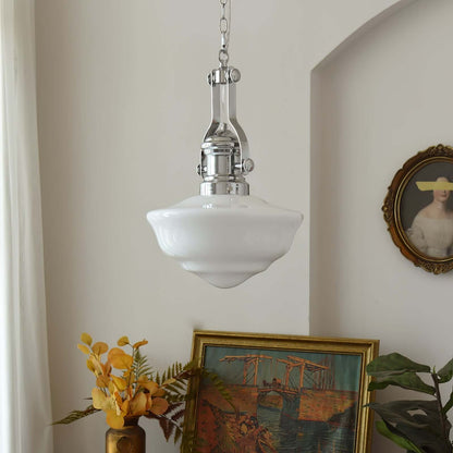 Elegant Skolehus Pendellampe - 30cm Glas