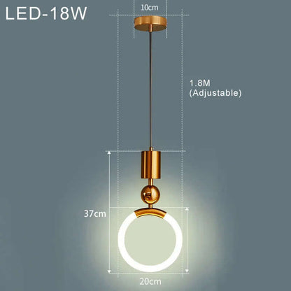 Moderne LED-Pendellampe i Skandinavisk Design