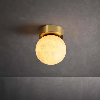 Elegant Alabast Loftslampe - 15cm