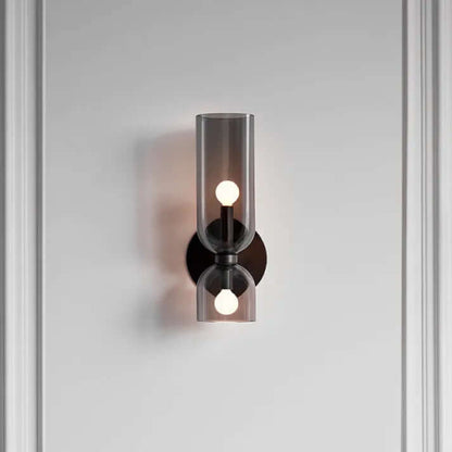 Dobbelt LED-væglampe i glas