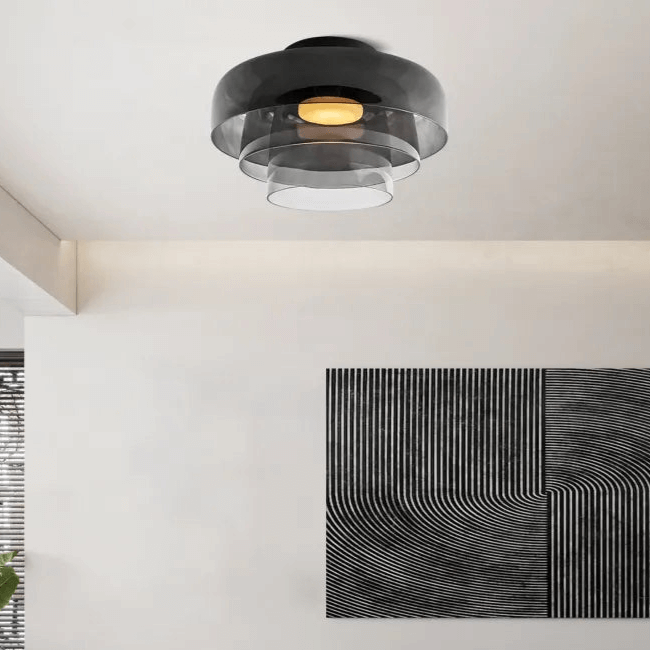 Elegant Glas Loftlampe - Nordisk Design