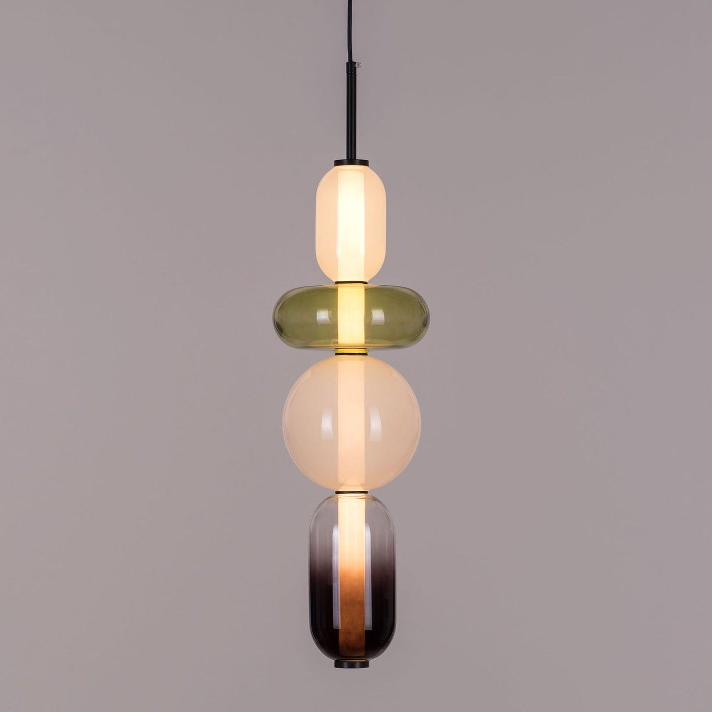 Farverig Glas Pendel - Moderne Designlampe