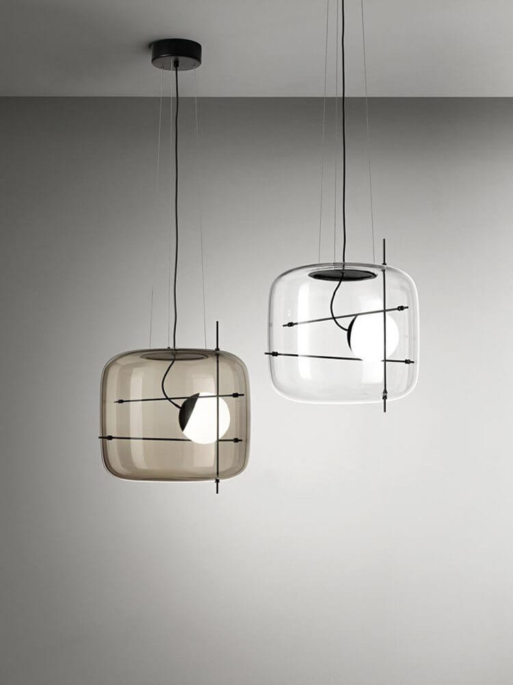 Elegant Glas Pendellampe - 30cm