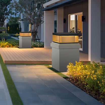 Udendørs LED Stolpelampe med Solenergi