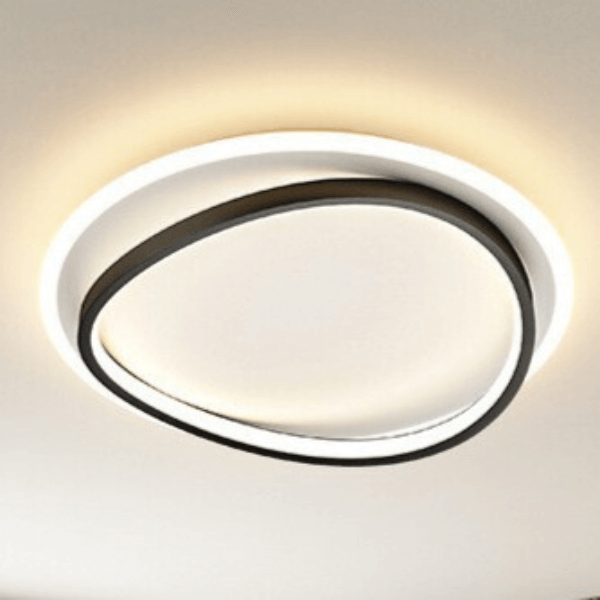 Elegant Loftslampe i Sort/Guld