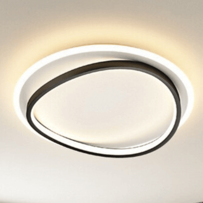 Elegant Loftslampe i Sort/Guld