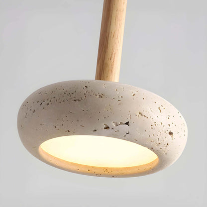 Elegant Travertin Pendel - 15cm Diameter