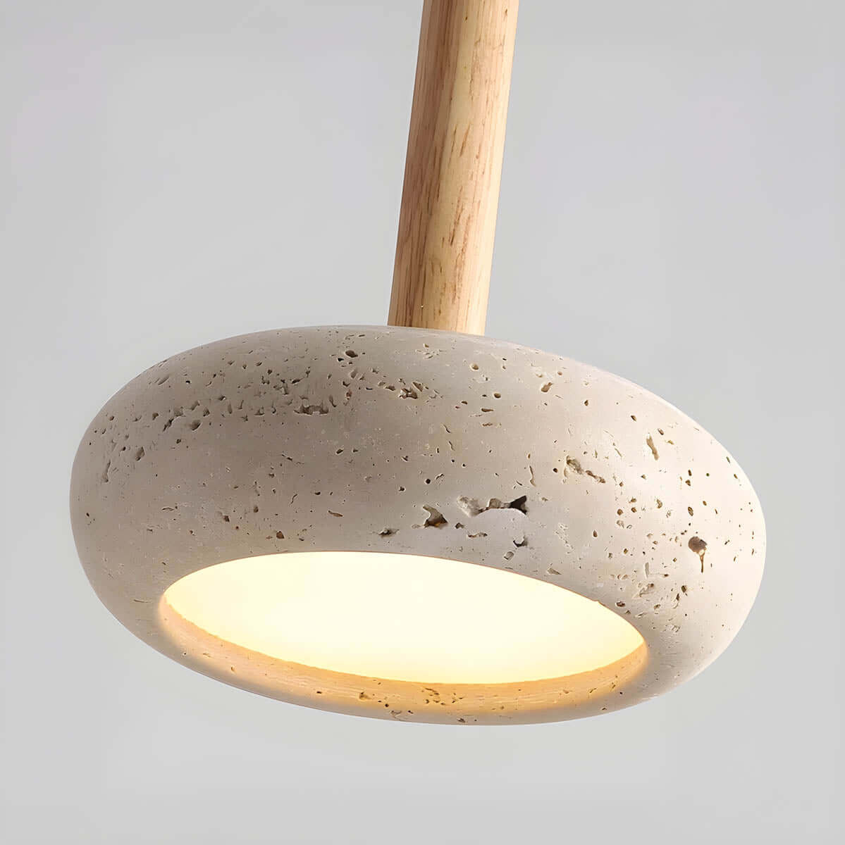 Elegant Travertin Pendel - 15cm Diameter
