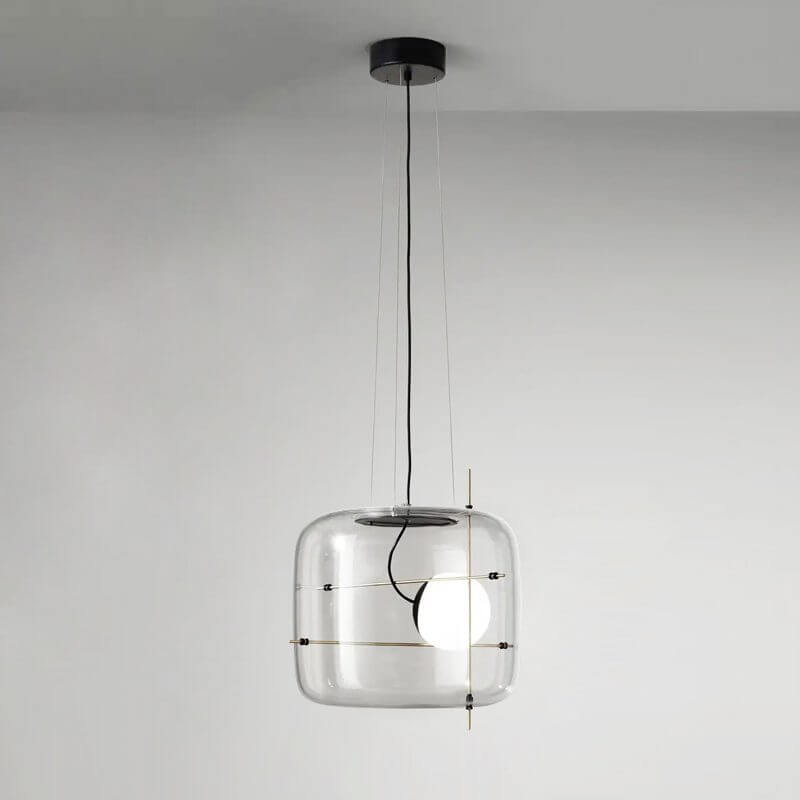 Elegant Glas Pendellampe - 30cm