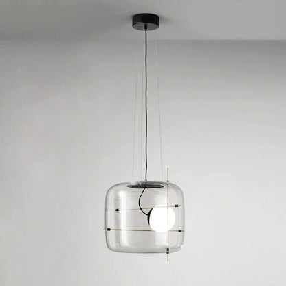 Elegant Glas Pendellampe - 30cm