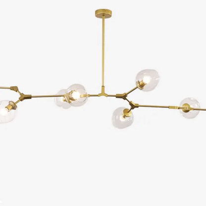 Moderne Sputnik Lysekrone i Bobleglas