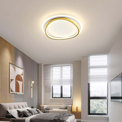 Elegant Loftslampe i Sort/Guld