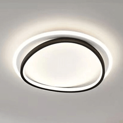 Elegant Loftslampe i Sort/Guld