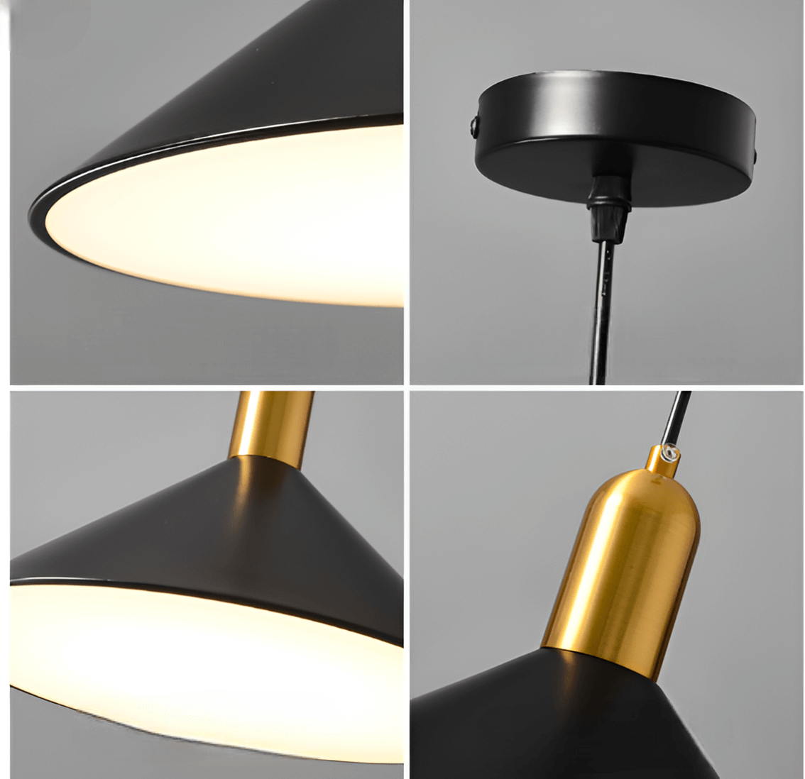 Elegant Kegleformet Pendellampe 35cm