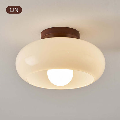 Vintage Hvid Lille Loftslampe