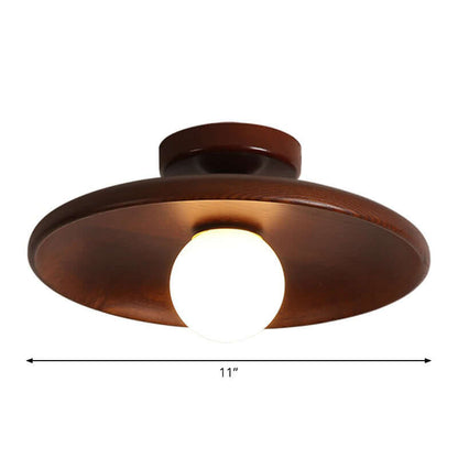 Moderne Lavt Skålformet Loftslampe