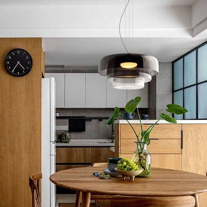 Elegant Glasloftlampe med LED | Justerbar