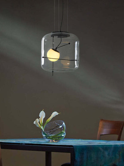 Elegant Glas Pendellampe - 30cm
