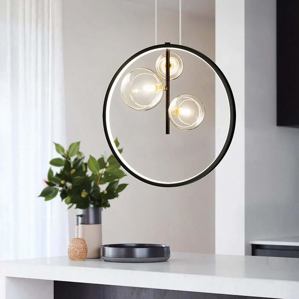 Moderne Bobleglas Pendellampe