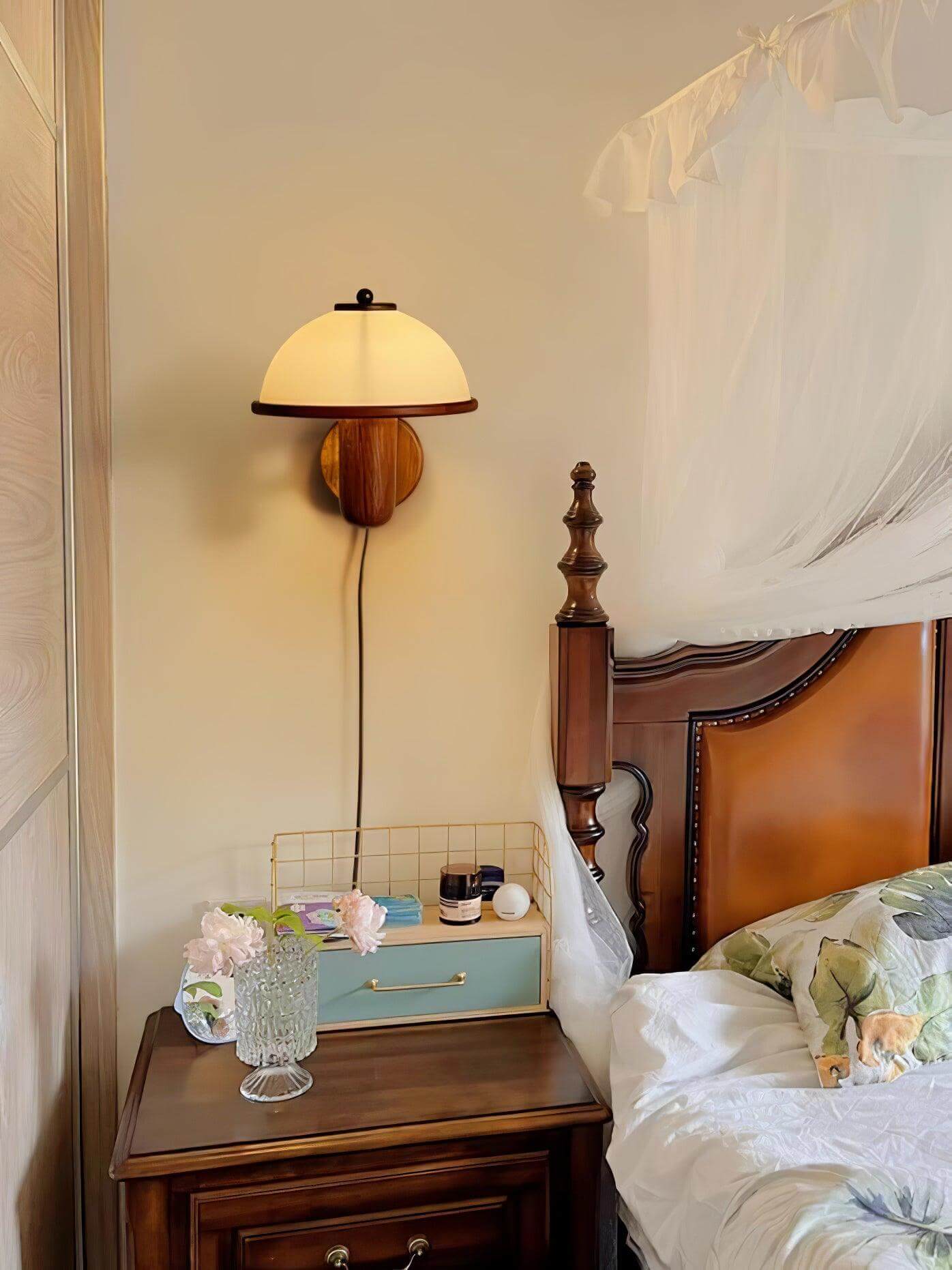 Svampetræ Væglampe i Eg