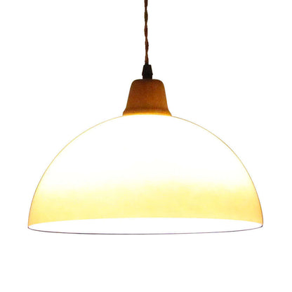 Ravfarvet Retro Glas Pendellampe - 30cm