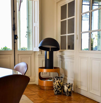 Designer Bordlampe i Metal og Glas - 30cm