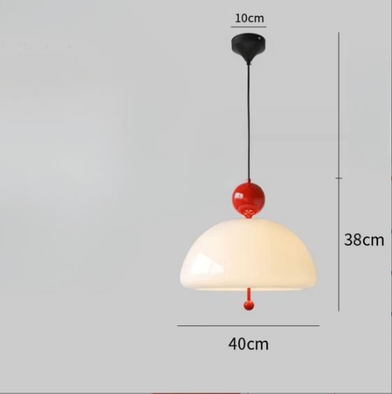 Retro Glas Pendellampe - Dia 40cm