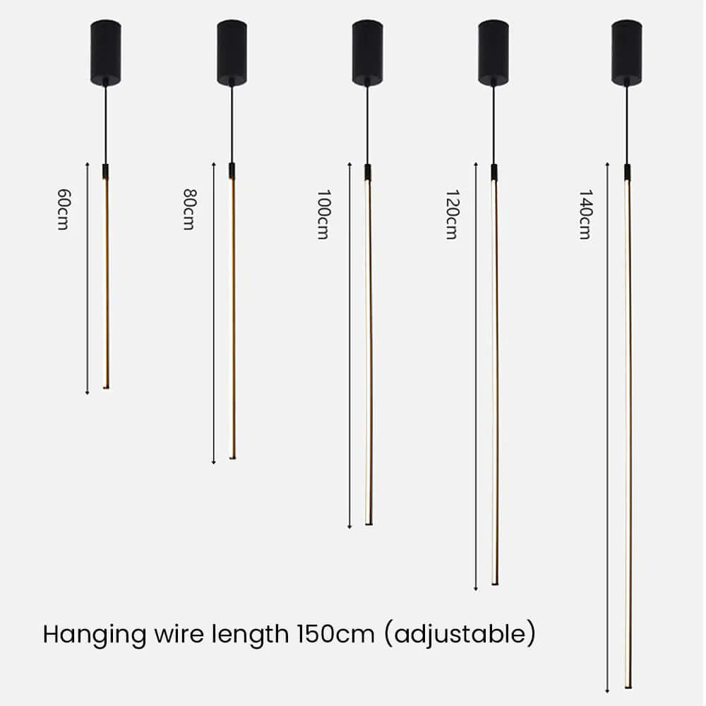 Minimalistisk LED-pendel i aluminium