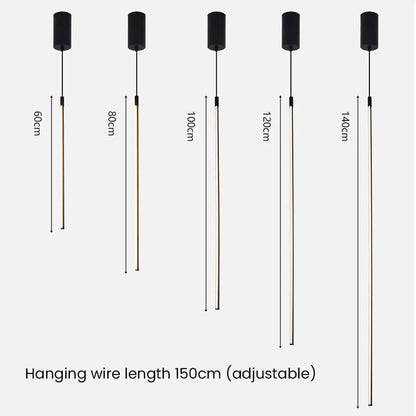 Minimalistisk LED-pendel i aluminium