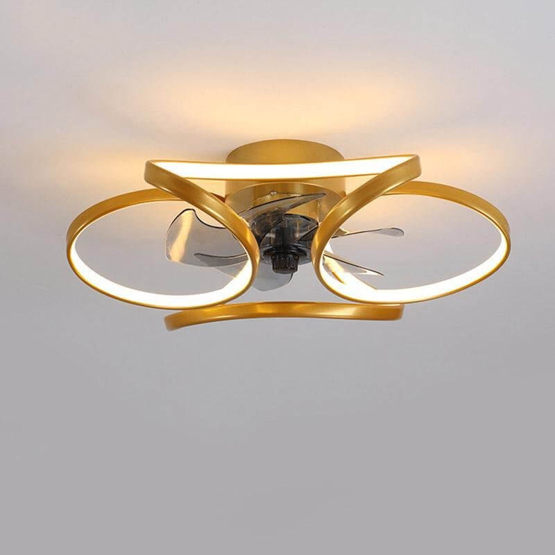 LED Loftlampe m/ Ventilator - Moderne Design